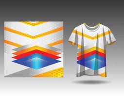 T-Shirt Sport Design zum Rennen Jersey Radfahren Fußball Spielen vektor