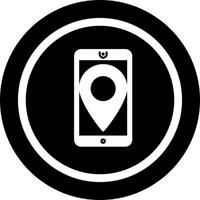 einzigartiges gps-service-vektorsymbol vektor