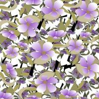 modernes abstraktes organisches Blumenwiederholungsmusterdesign vektor