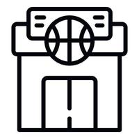 Basketball Geschäft Symbol Gliederung Vektor. Waren Geschäft vektor