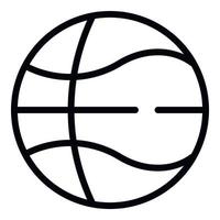 Basketball Ball Symbol Gliederung Vektor. Geschäft Waren vektor