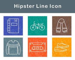 Hipster Vektor Symbol einstellen