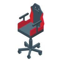 sport stol ikon isometrisk vektor. gamer möbel vektor
