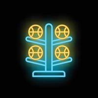 Ball Stand Symbol Neon- Vektor