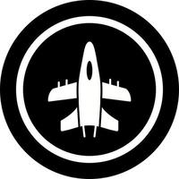 Militärflugzeug-Vektorsymbol vektor