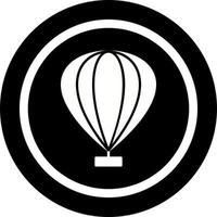 Heißluftballon-Vektorsymbol vektor