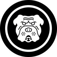 Bulldogge-Vektor-Symbol vektor