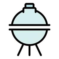 Grill Grill Symbol Vektor eben