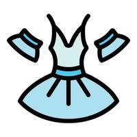 Ballerina Kleid Symbol Vektor eben