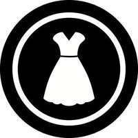 Frau Kleid einzigartig Vektor Symbol