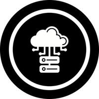 Cloud-Datenbank-Vektorsymbol vektor