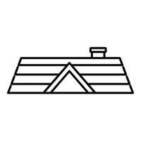 Dach Konstruktion Symbol Gliederung Vektor. Haus Reparatur vektor