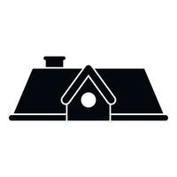 Haus Dach Symbol einfach Vektor. Reparatur Konstruktion vektor
