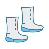 einzigartiges Stiefel-Vektorsymbol vektor