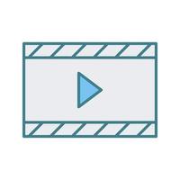 Video und Animation einzigartig Vektor Symbol