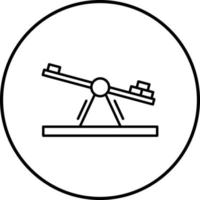 Wippe einzigartig Vektor Symbol