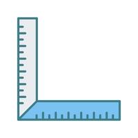 quadratisches Lineal-Vektorsymbol vektor