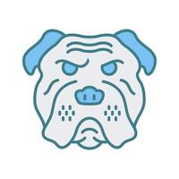 Bulldogge-Vektor-Symbol vektor