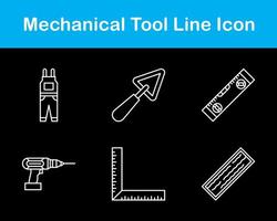 mechanisch Werkzeug Vektor Symbol einstellen