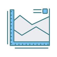 spline Diagram vektor ikon