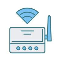 WLAN-Router-Vektorsymbol vektor