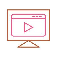 Video-Streaming-Vektorsymbol vektor