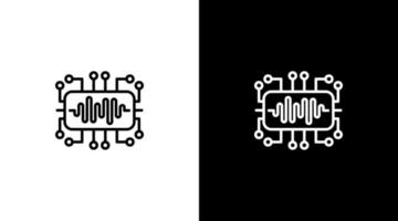 audio teknologi logotyp ljud Vinka röst systemet översikt ikon design vektor