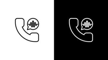 telefon röst ring upp logotyp audio ljud Vinka teknologi översikt ikon design vektor