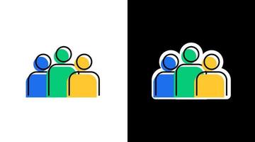 Gemeinschaft Menschen Gruppe Logo Zusammenarbeit Freundschaft Symbol Design vektor