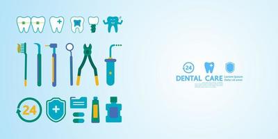 Dental Pflege kreativ Konzept. vektor