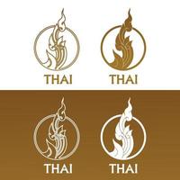 thailändisch Kunst Element zum thailändisch Grafik Design Vektor Illustration.
