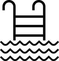Schwimmen Schwimmbad Zeichen Single Symbol vektor