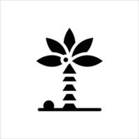 Palme Symbol mit isoliert vektor und transparent Hintergrund