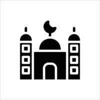 Moschee Symbol mit isoliert vektor und transparent Hintergrund