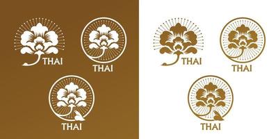 thailändisch Kunst Element zum thailändisch Grafik Design Vektor Illustration.