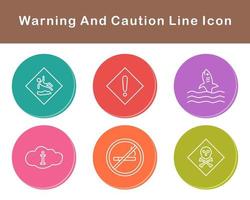 Warnung und Vorsicht Vektor Symbol einstellen