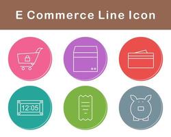 E-Commerce-Vektor-Icon-Set vektor