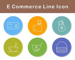 E-Commerce-Vektor-Icon-Set vektor