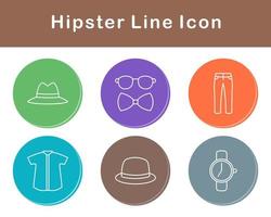 Hipster Vektor Symbol einstellen