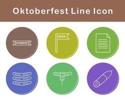 oktoberfest vektor ikon uppsättning