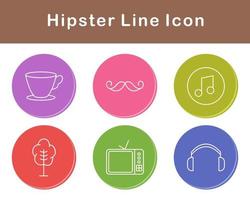 Hipster Vektor Symbol einstellen