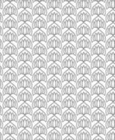 svart och vit sömlös mönster för färg bok i klotter stil vektor