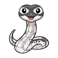 süß axanthisch Ball Python Karikatur vektor