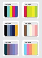 Vektor Farbe Palette einstellen