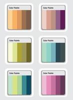 Vektor Farbe Palette einstellen