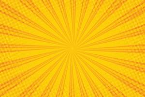 gul retro sunburst bakgrund vektor för fri ladda ner
