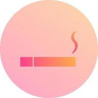 Einzigartiges Vektorsymbol für beleuchtete Zigaretten vektor