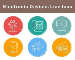 elektronisk enheter vektor ikon uppsättning