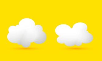 Illustration kreativ modern Symbol Rede Blase zwei Wolke Symbole Elemente isoliert auf Hintergrund vektor