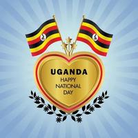 Uganda National Tag , National Tag Kuchen vektor